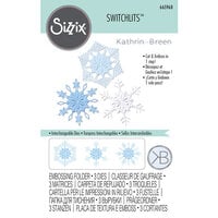 Sizzix - Christmas - Switchlits - Embossing Folder - Winter Snowflakes