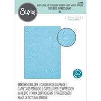 Sizzix - Multi-Level Textured Impressions - Embossing Folder - Abstract Rounds