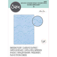 Sizzix - Multi-Level Textured Impressions - Embossing Folder - Rain Clouds