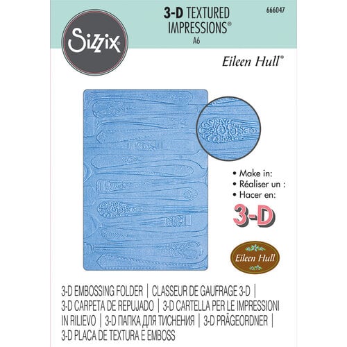 Sizzix - 3D Textured Impressions - Embossing Folders - Silverware