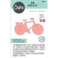 Sizzix - 3D Impresslits - Embossing Folder - Bicycle