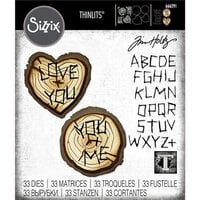 Sizzix - Tim Holtz - Thinlits Dies - Wood Slice