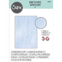 Sizzix - Christmas - 3D Textured Impressions - Embossing Folder - Sparkly Ornaments