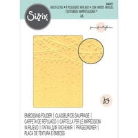 Sizzix - Christmas - Multi-Level Textured Impressions - Embossing Folder - Stars and Lights