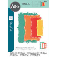 Sizzix - Stacey Park - Fanciful Framelits Dies - Doris Dotted Top Note