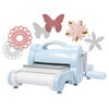Sizzix - Limited Edition - Big Shot Machine - Sky Blue - With Dainty Doily, Little Butterfly and Pretty Flower Thinlit Dies