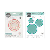 Sizzix - Making Essentials Collection - Shaker Panes and Framelits Dies - Circles Bundle