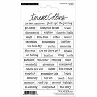 Teresa Collins - Wanderlust Collection - Sticker Sheet - Journaling