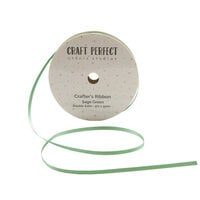 Tonic Studios - Spring Meadow Collection - Craft Perfect - Crafter's Ribbon - Double Face Satin - Sage Green