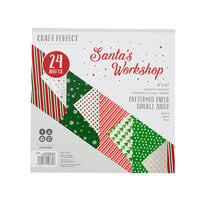 Tonic - Santa's Workshop Collection - Craft Perfect - 6 x 6 Patterned Paper Pad - Santa's Workshop