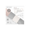 Tonic Studios - Craft Perfect - Foiled Kraft Card - 6 x 6 - Silver Jubilee - 24 Sheets