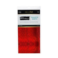 Therm O Web - iCraft - Deco Foil - 6 x 12 Transfer Sheets - 10 Pack - Red Static