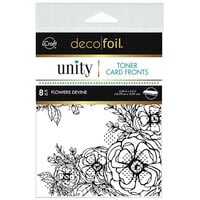 Therm O Web - Unity - Deco Foil - Toner Card Fronts - Flowers Devine