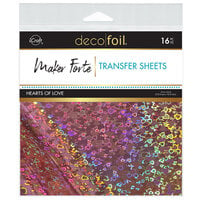 Therm O Web - iCraft - Deco Foil - 6 x 6 Transfer Sheets - Hearts of Love