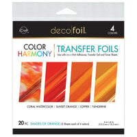Therm O Web - iCraft - Deco Foil - Color Harmony - Transfer Sheet - Shades of Orange