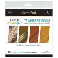 Therm O Web - iCraft - Deco Foil - Color Harmony - Transfer Sheet - Shades of Brown