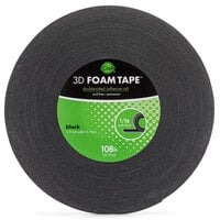 Therm O Web - 3D Adhesive Foam Tape - Jumbo Rolls - Black - .5 Inch