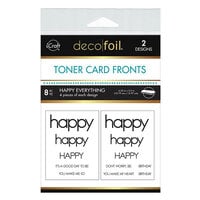 Therm O Web - iCraft - Deco Foil - 4.25 x 5.5 Toner Sheets - 8 Pack - Happy Everything