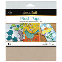 Therm O Web - iCraft - Deco Foil - 6 x 6 Plush Paper - Soft Stone - 6 pack