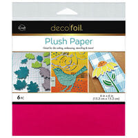 Therm O Web - iCraft - Deco Foil - 6 x 6 Plush Paper - Think Pink - 6 pack