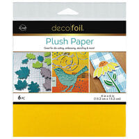 Therm O Web - iCraft - Deco Foil - 6 x 6 Plush Paper - Sunshine Yellow - 6 pack