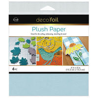 Therm O Web - iCraft - Deco Foil - 6 x 6 Plush Paper - Blue Sky - 6 pack