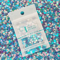 Trinity Stamps - Embellishments - Opaque Shine Confetti - Blizzard Snowflake