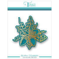 Trinity Stamps - Hot Foil Plate and Die Set - Acorn Cluster