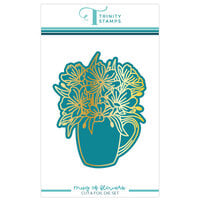 Trinity Stamps - Hot Foil Plate and Die Set - Mug of Florals