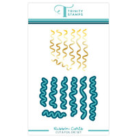 Trinity Stamps - Hot Foil Plate and Die Set - Ribbon Curls