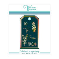 Trinity Stamps - Hot Foil Plate and Die Set - Gilded Edge Tag