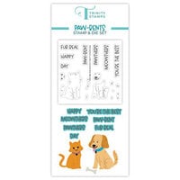 Trinity Stamps - Craft Roulette Collection - Clear Photopolymer Stamp and Die Set - Paw-rents
