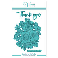 Trinity Stamps - Dies - Sketchy Florals