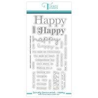 Trinity Stamps - Clear Photopolymer Stamps - Simply Sentimental - Happy