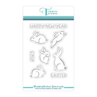 Trinity Stamps - Clear Photopolymer Stamps - Brushstroke Bunnies