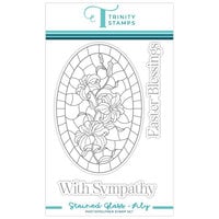 Trinity Stamps - Clear Photopolymer Stamps - Stained Glass Lily