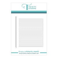Trinity Stamps - Clear Photopolymer Stamps - Mini Notebook Paper