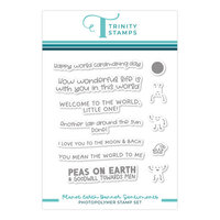 Trinity Stamps - Clear Photopolymer Stamps - Earth Banner Sentiments