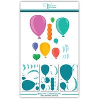 Trinity Stamps - Sweet Summer Celebration Collection - Layering Stencils - Balloon Celebration