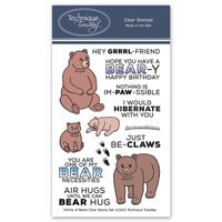Technique Tuesday - Animal House Collection - Clear Photopolymer Stamps - Family of Bears