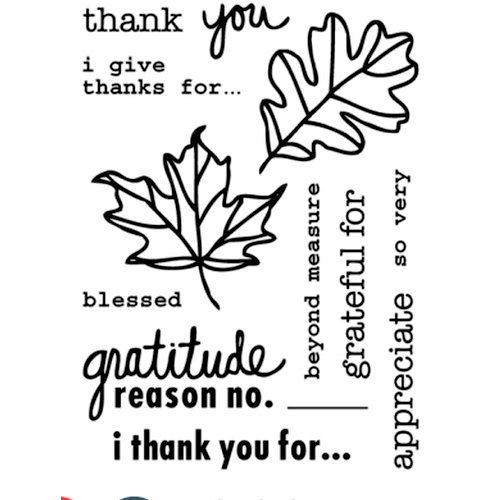 Technique Tuesday - Clear Acrylic Stamps - I Give Thanks