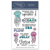 Technique Tuesday - Animal House Collection - Clear Photopolymer Stamps - Jellyfish