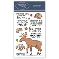 Technique Tuesday - Animal House Collection - Clear Photopolymer Stamps - Moose and Friends