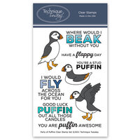 Technique Tuesday - Animal House Collection - Clear Photopolymer Stamps - Party of Puffins
