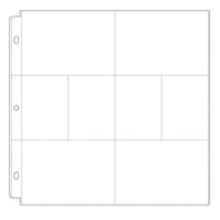 Scrapbook.com - Universal 12 x 12 Pocket Page Protectors - 8 pockets - Style 4 - 10 Pack