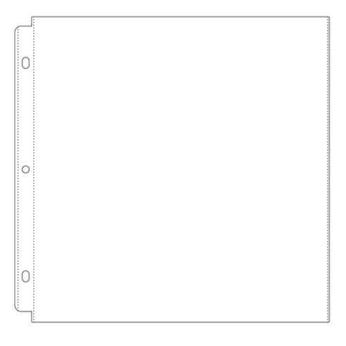 Universal 12 x 12 Page Protectors for 3-Ring Albums - 50 Pack