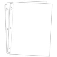 Scrapbook.com - Universal 8.5x11 Page Protectors for 3-ring Albums - 20 - Two 10 Packs