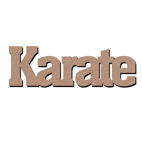 Leaky Shed Studio - Sport Collection - Chipboard Words - Karate