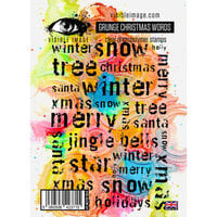 Visible Image - Clear Photopolymer Stamps - Grunge Christmas Words