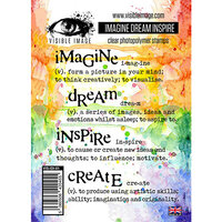 Visible Image - Clear Acrylic Stamps - Imagine Dream Inspire